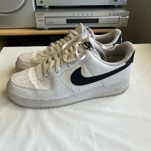 Nike White and Black Athletic Shoes